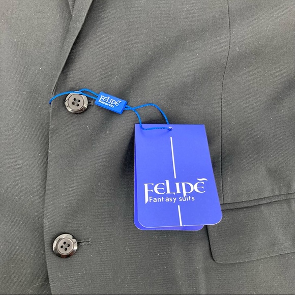 Felipe Fantasy Suits Super 150’s Suit Jacket - 50L - Picture 2 of 8